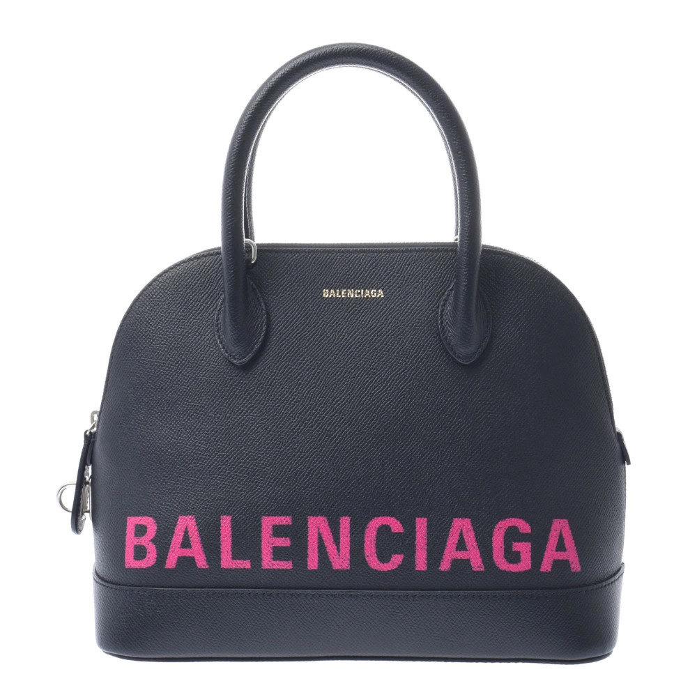 BALENCIAGA Ville Top Handle Black Leather Handbag